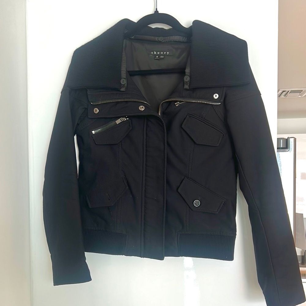 Theory Black Utility Jacket